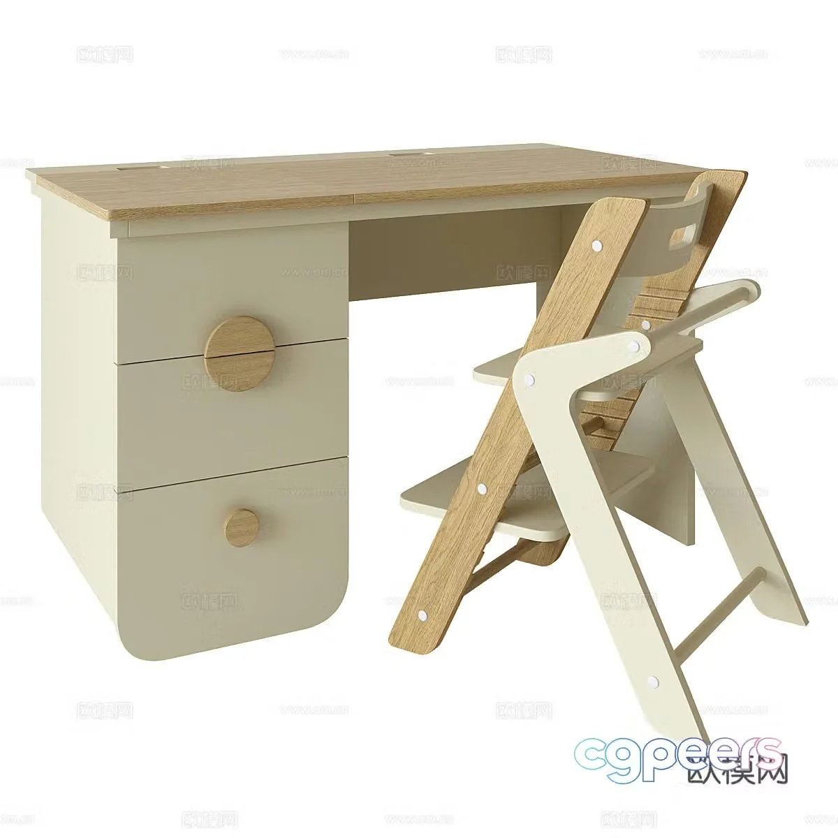 Children’s tables and chairs desks and chairs study tables and chairs solid wood tables and chairs simple tables and chairs kindergarten tables and chairs 3D model