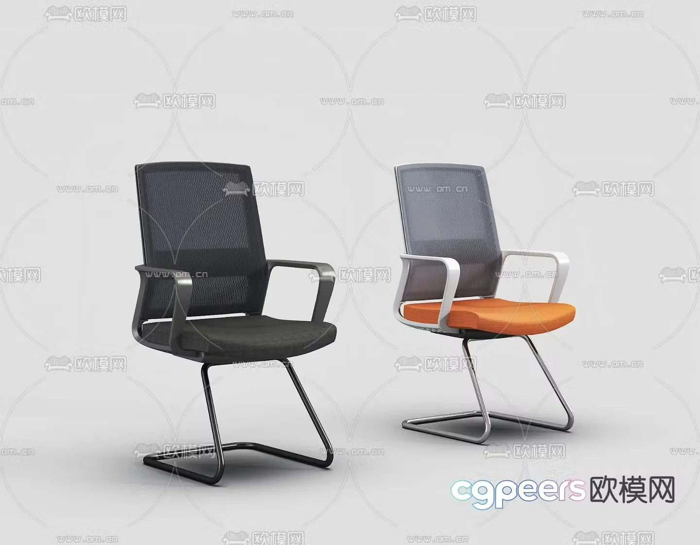Class chair office chair conference chair 3d model