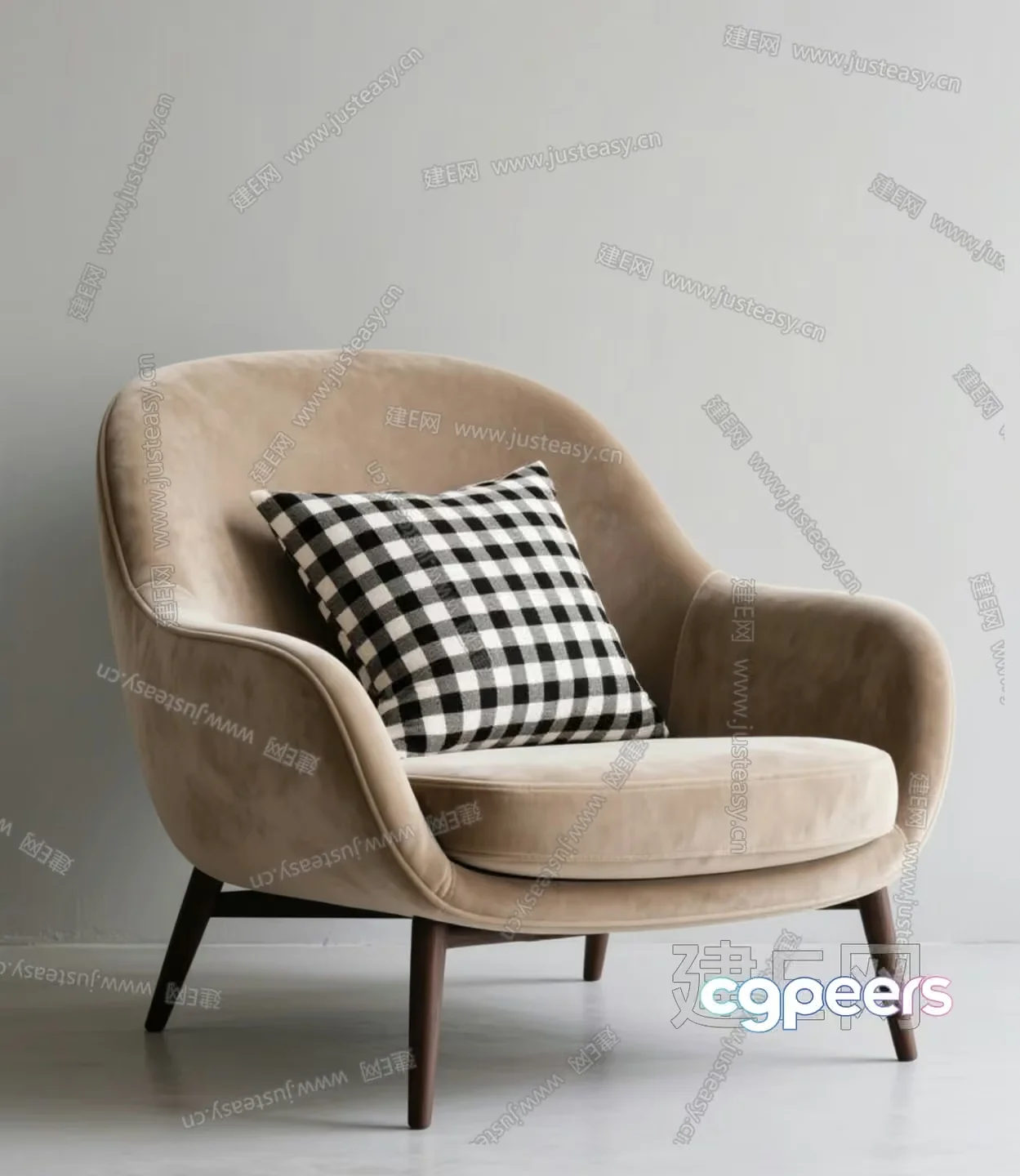 A Modern Armchair 3D Model – 16327 – VRAY Render