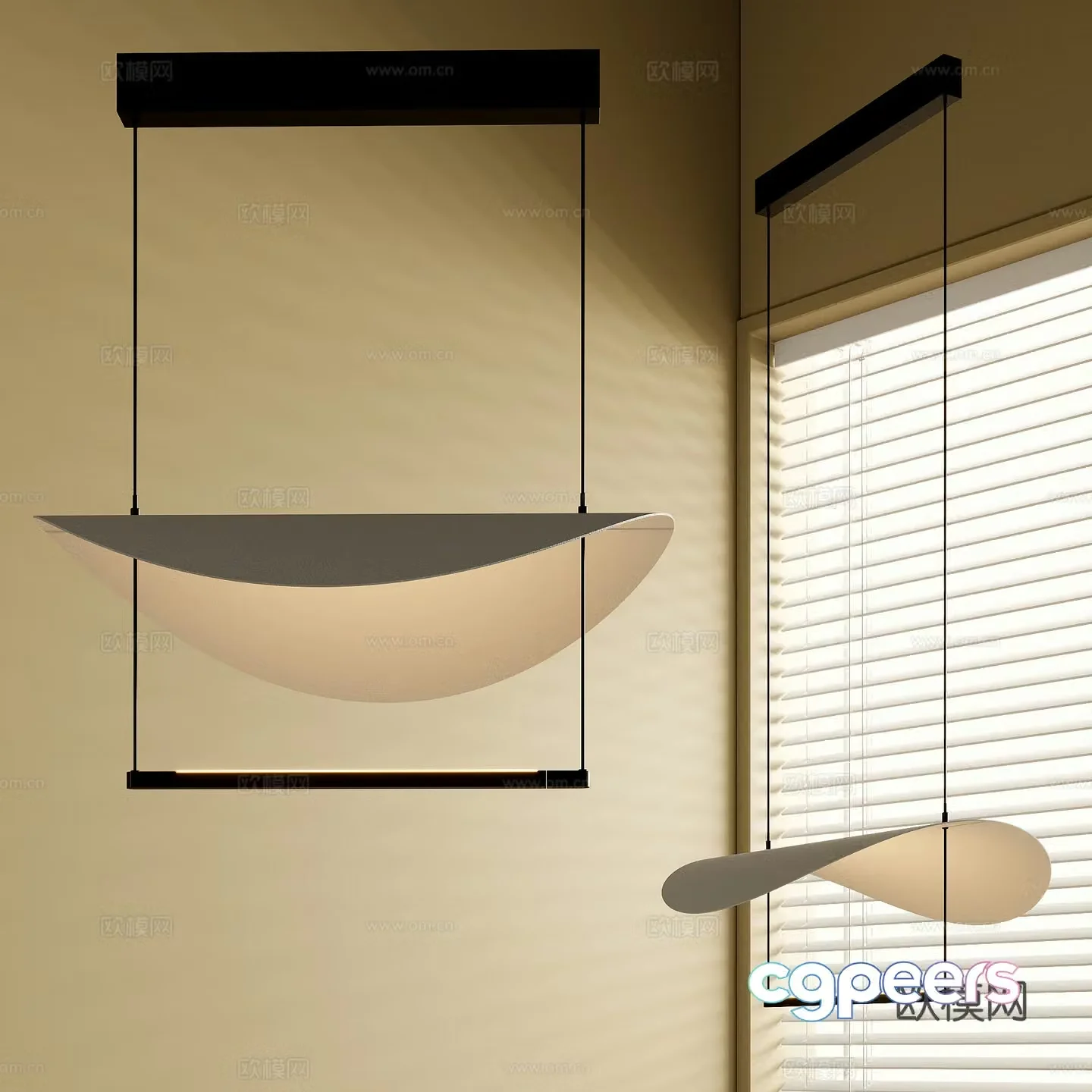 French chandeliers 3d model