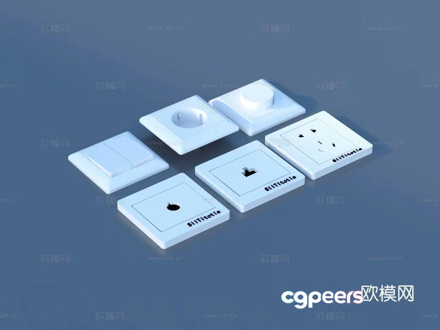 Switch Switch Socket Panel 3D Model