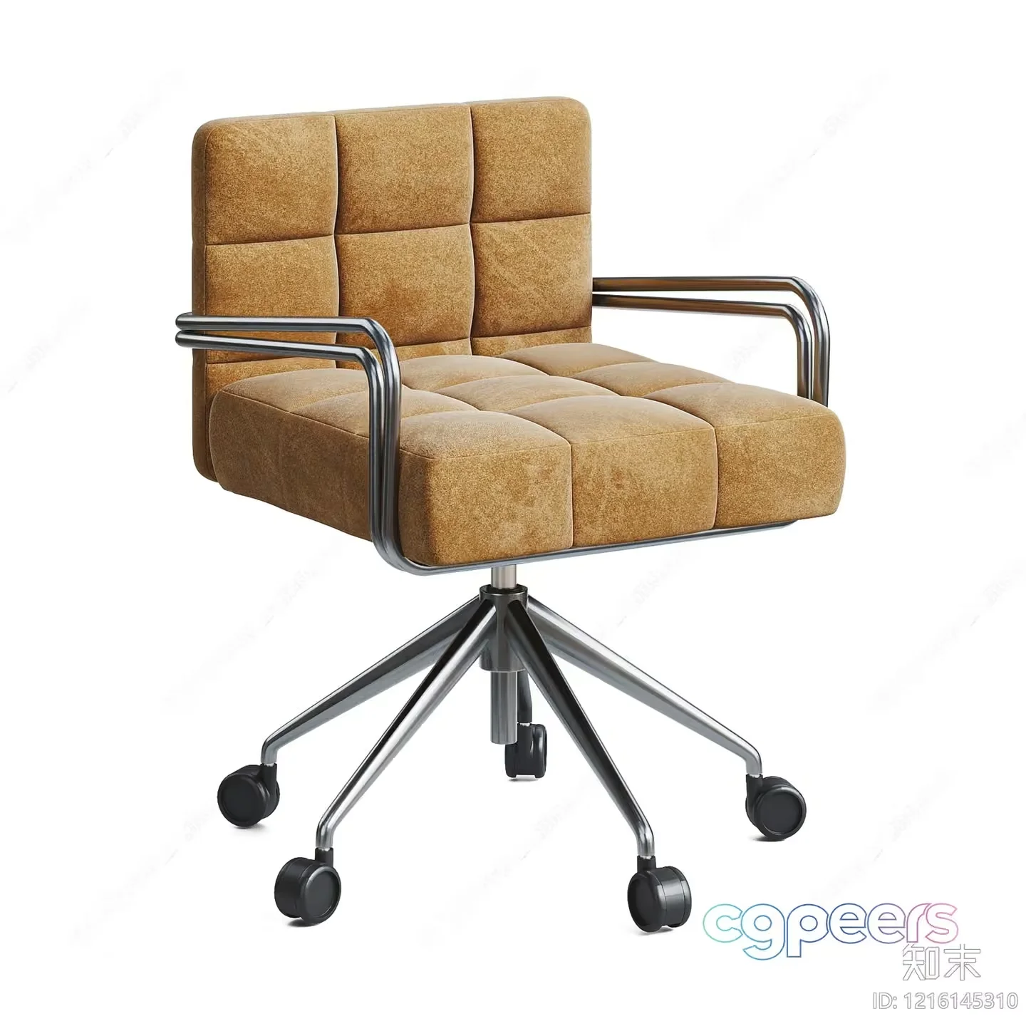 Office Chair With Wheels 3D Model – 13525 – VRAY Render