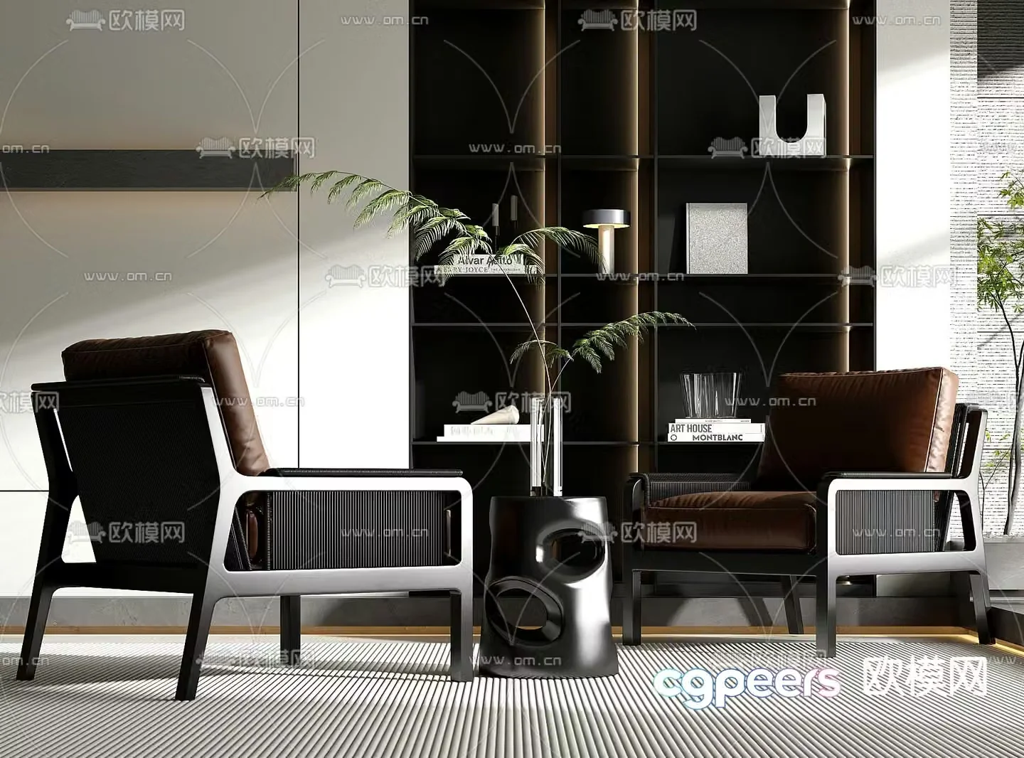 Modern leisure chair sofa chair 3d model
