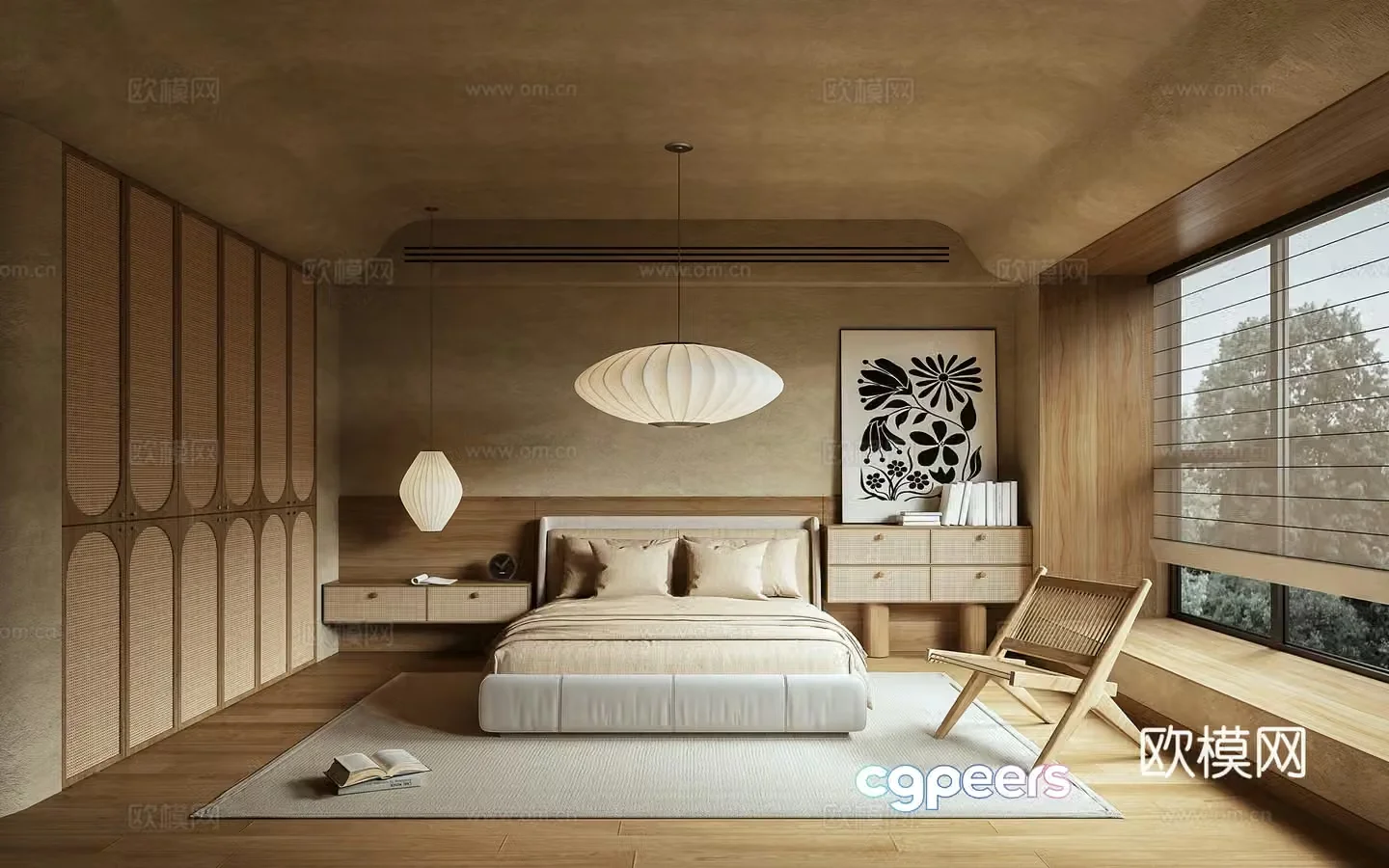 Wasabi bedroom 3d model
