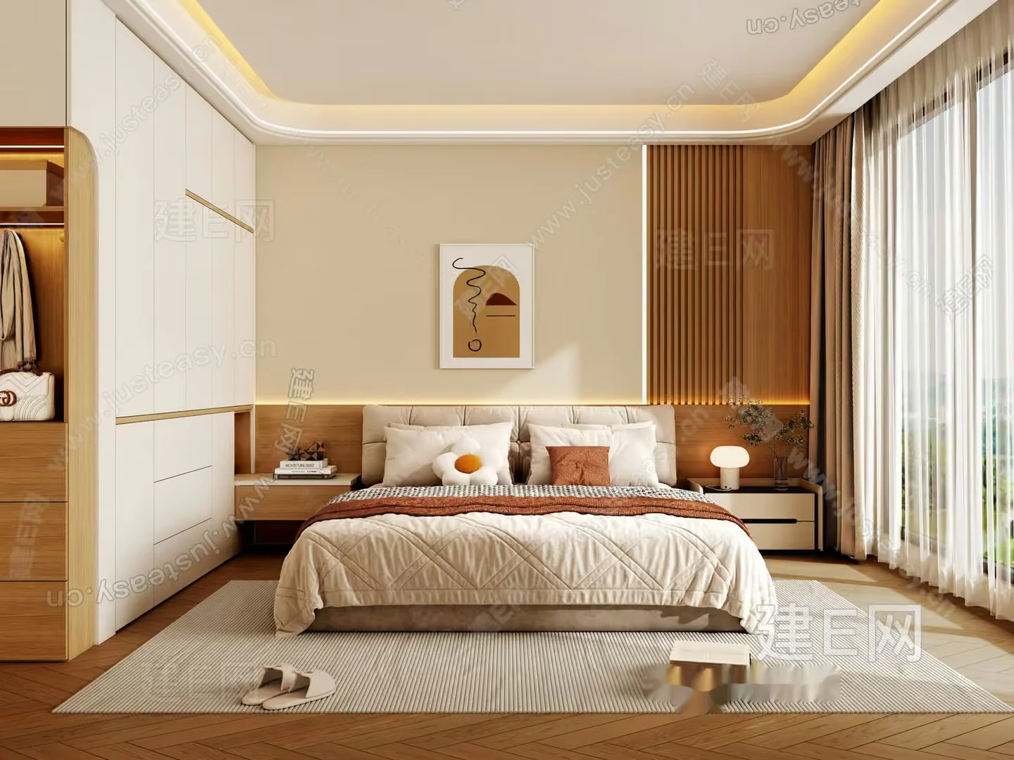 Cozy Bedroom 3D Model – 4653 – VRAY Render