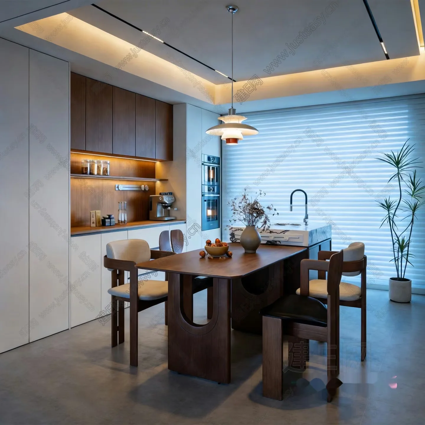 Modern Dining Room 3D Model – 7022 – VRAY Render