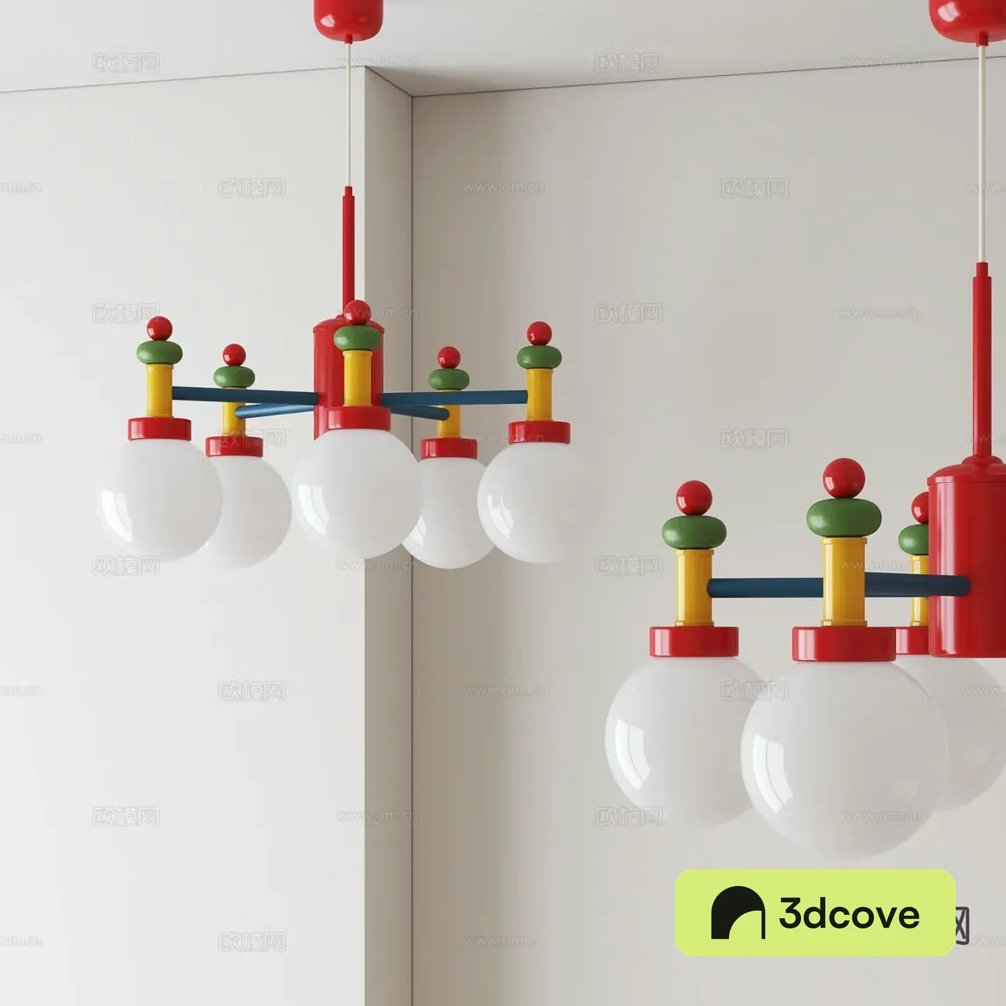 Dopamine chandelier colorful chandelier