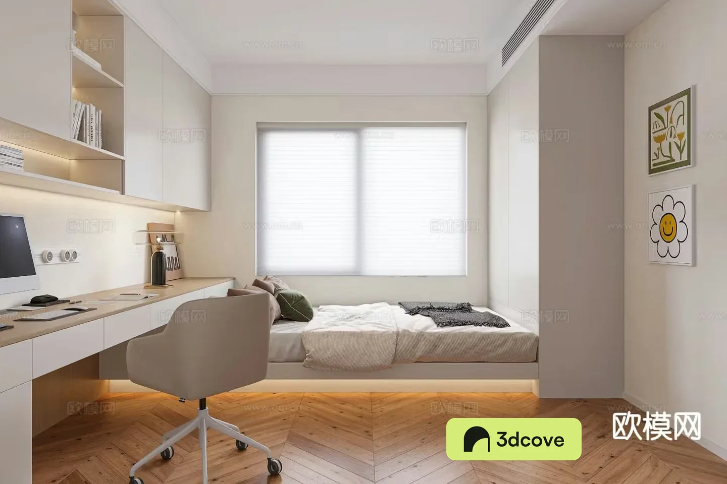 Cream style tatami children’s room
