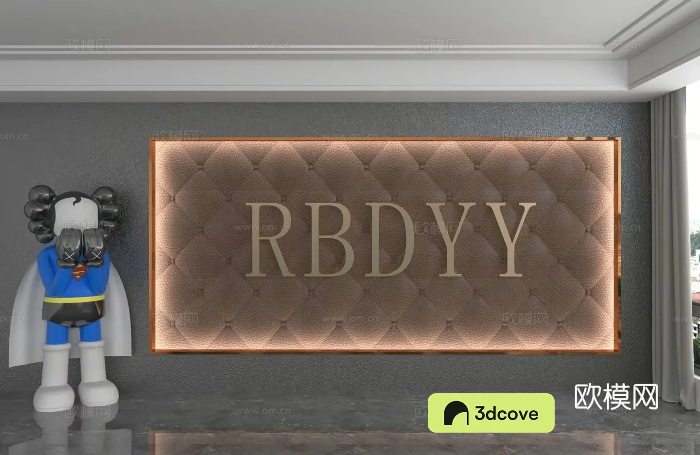 Modern background wall