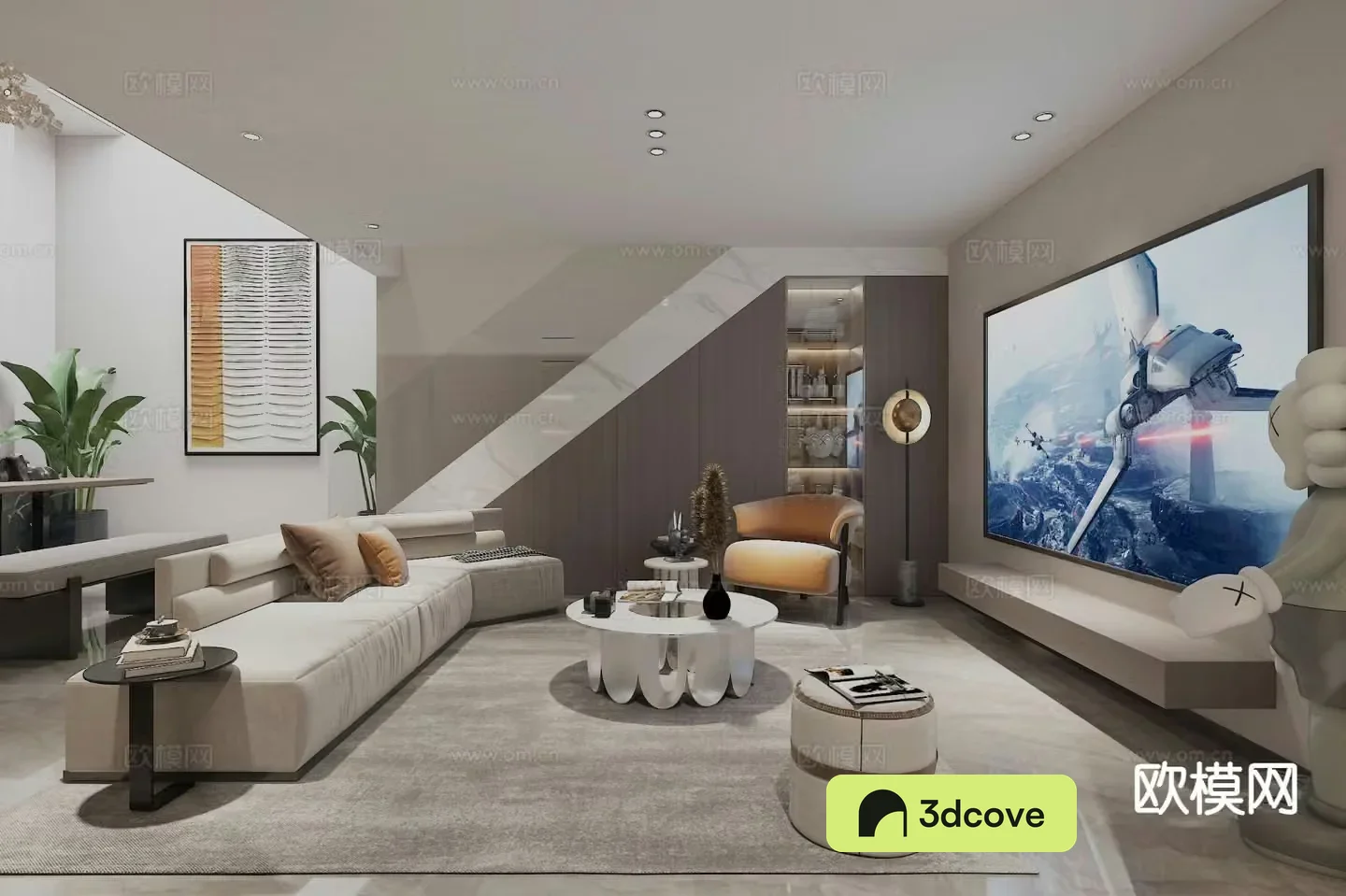 Light luxury audio-visual room audio-visual room villa home theater