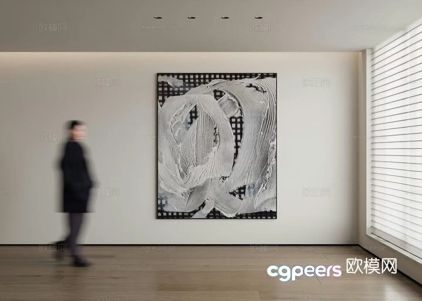 Modern decorative painting 3d model