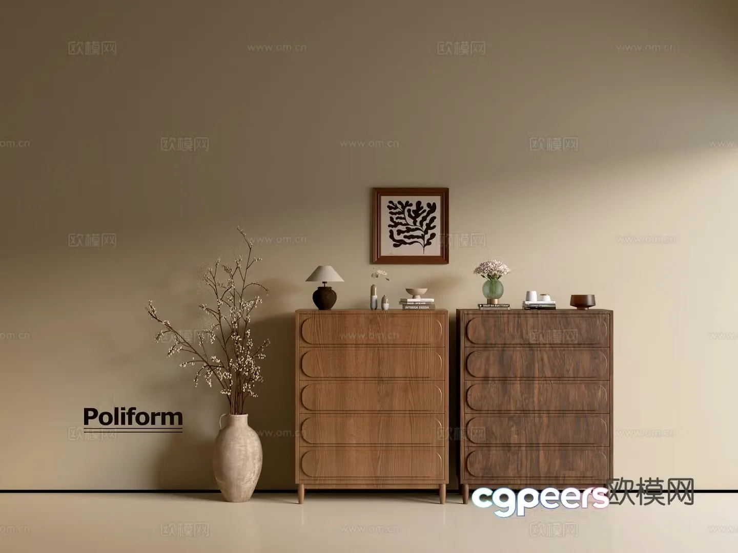 Modern wood grain cabinet ins wind minimalist wind cabinet whole cabinet sideboard balcony cabinet storage 3D model