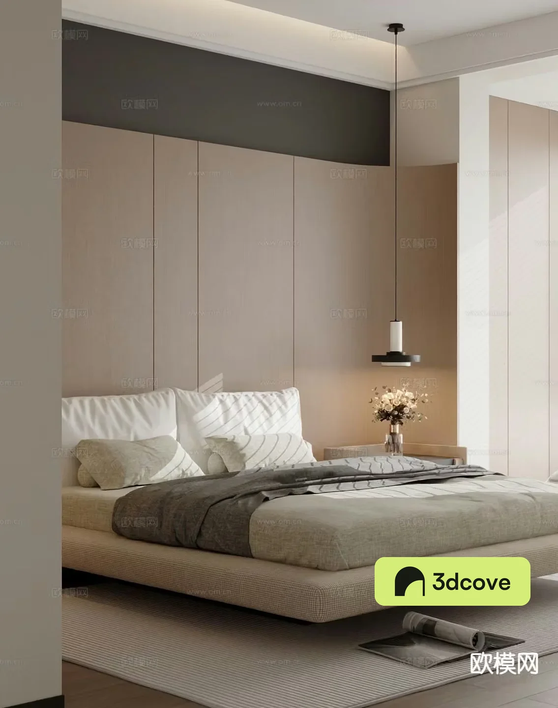 Modern double bed