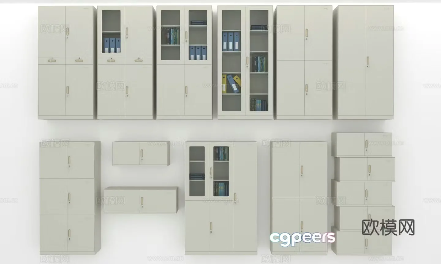 File cabinet Storage cabinet File cabinet Bookcase Information cabinet Financial cabinet Voucher cabinet 3D model