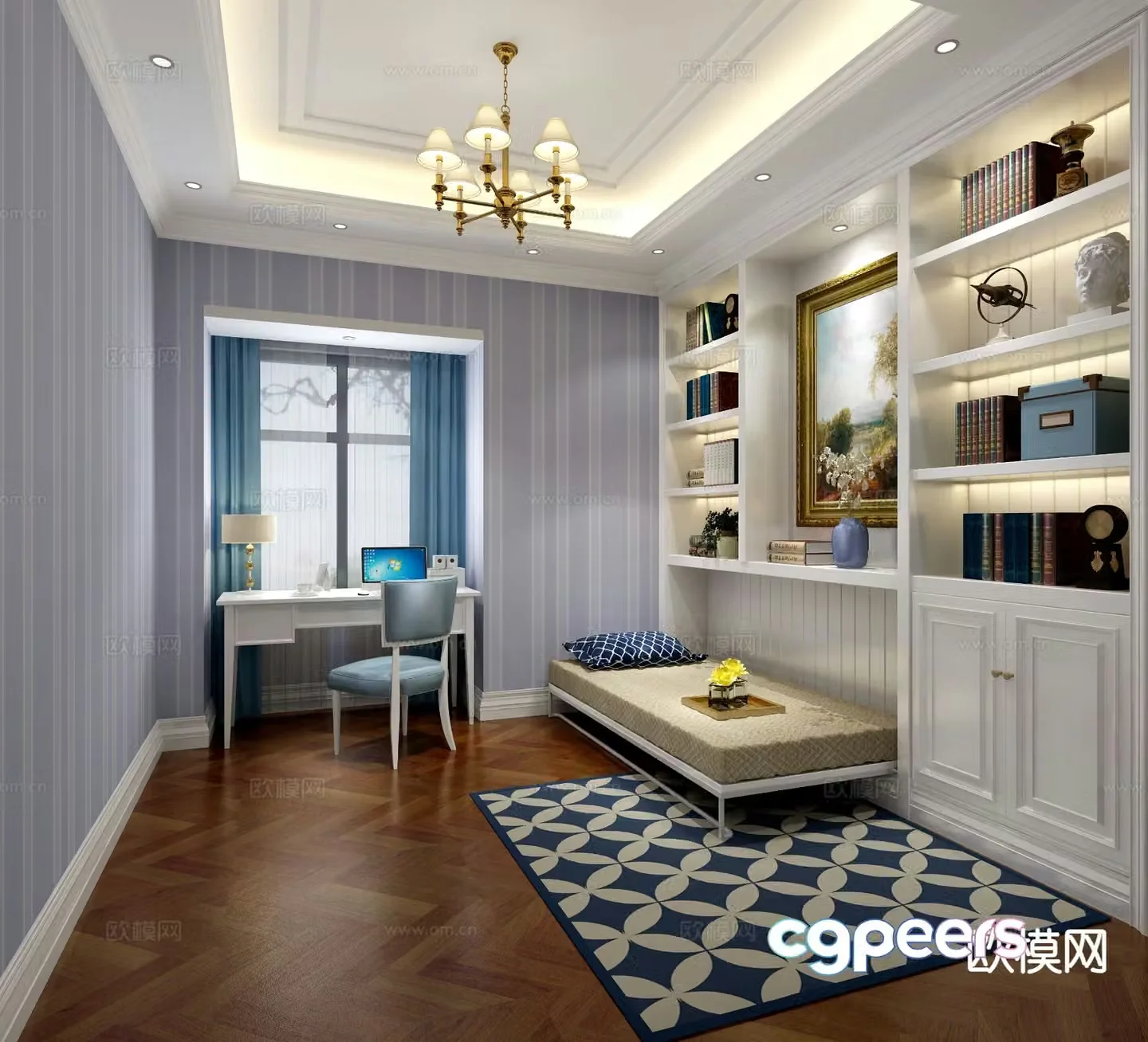 European style study 3D model