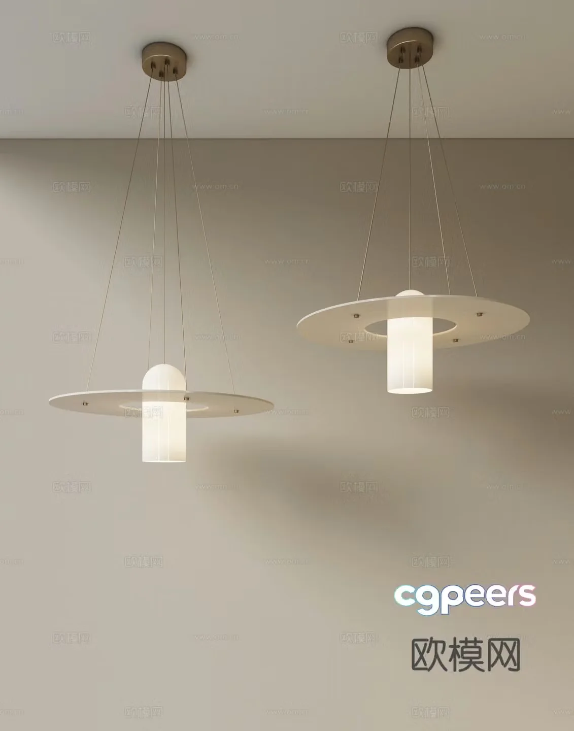 Modern cream style restaurant chandeliers bar chandeliers metal chandeliers living room chandeliers study chandeliers 3D model