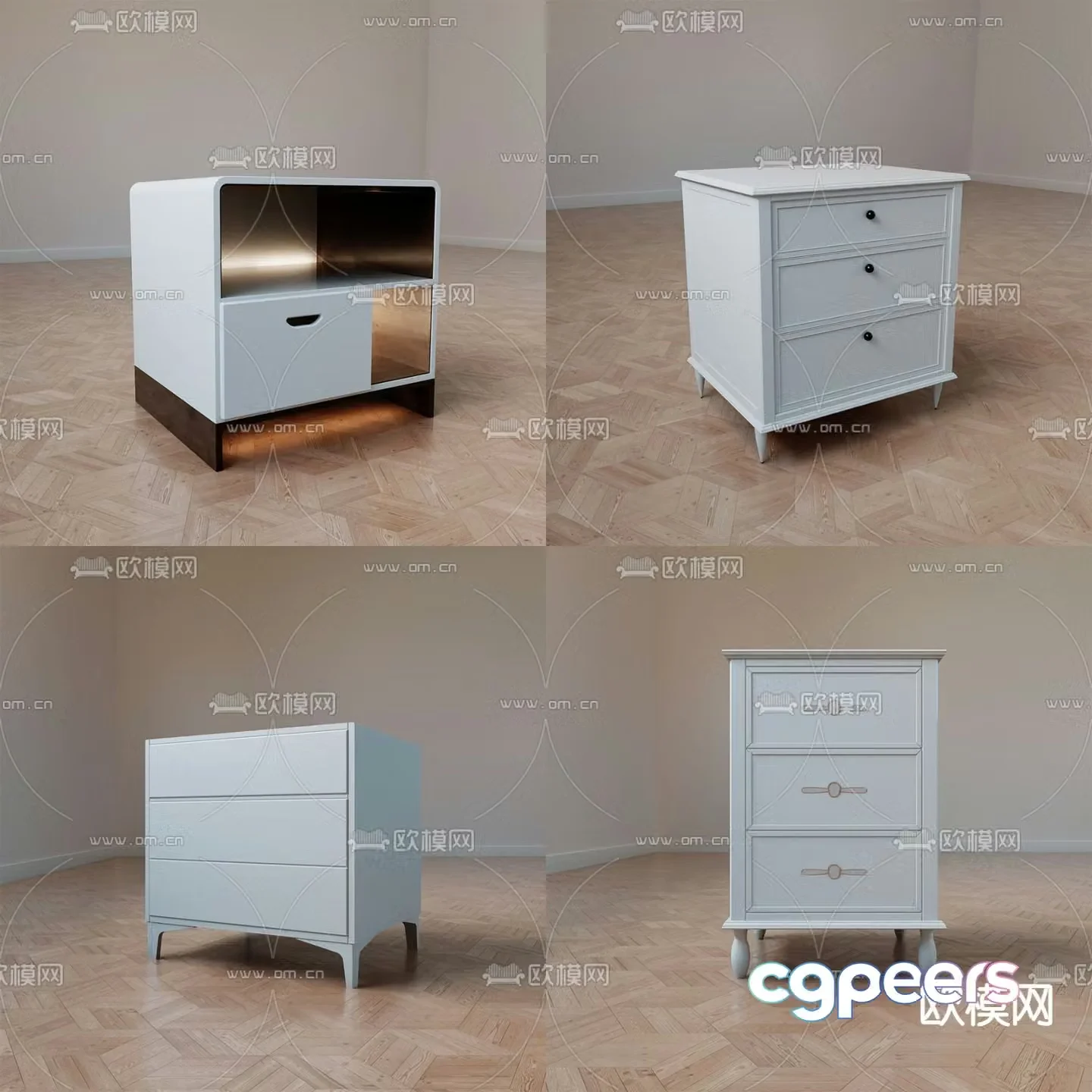 bedside table 3d model