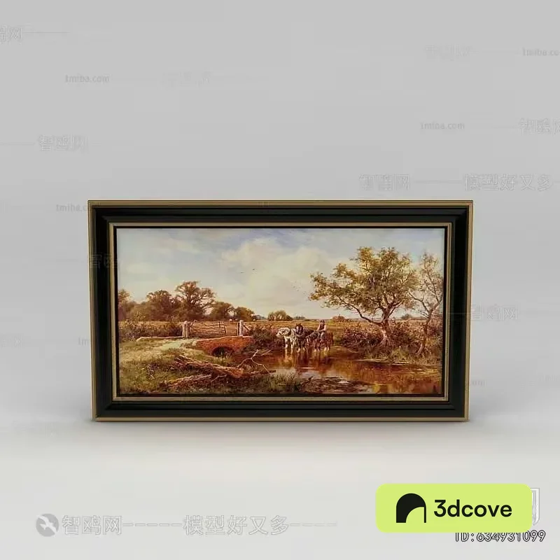 A Framed Landscape Painting