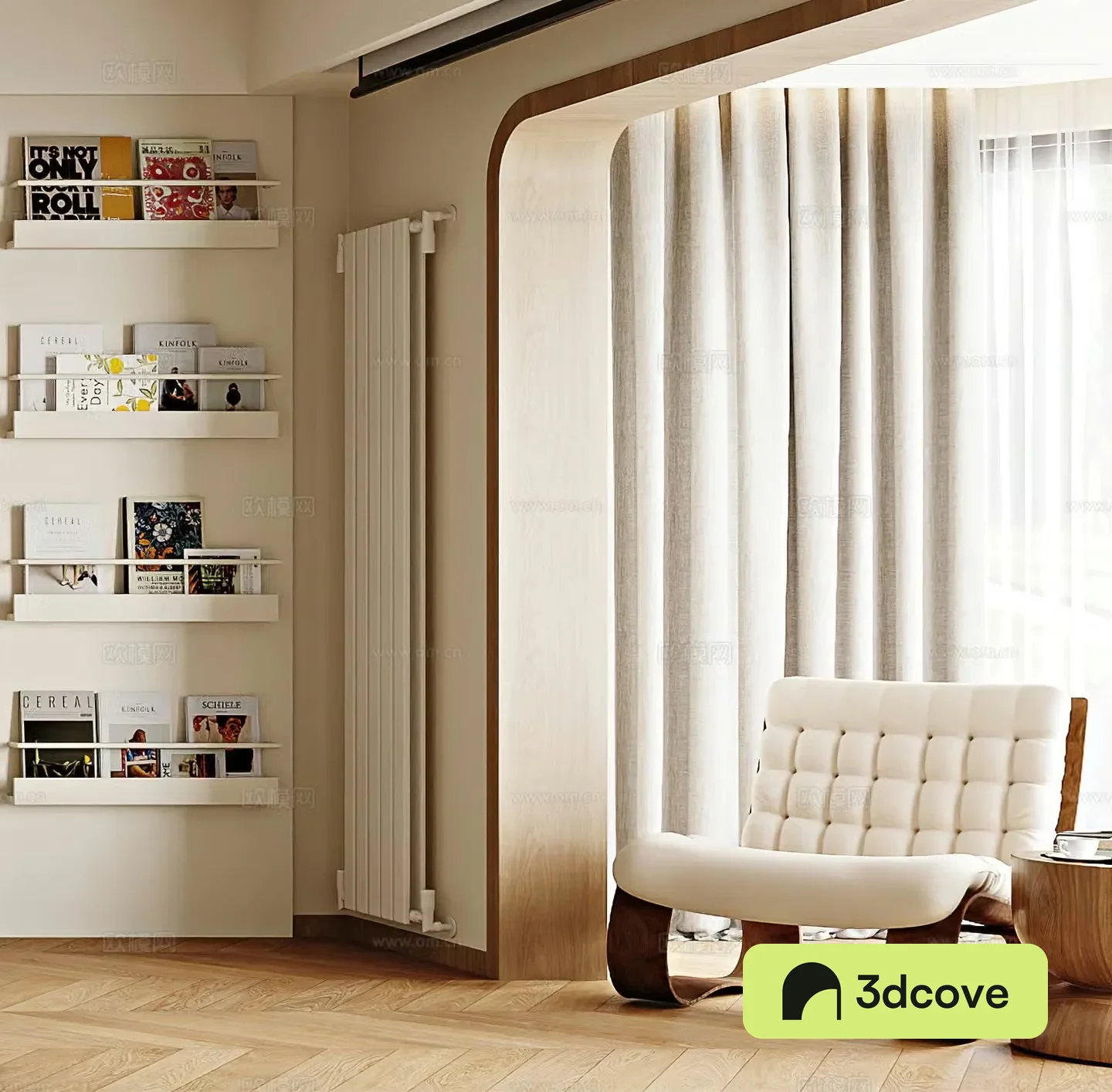 Cream style leisure chair modern leisure chair medieval leisure chair bookcase bookshelves heater