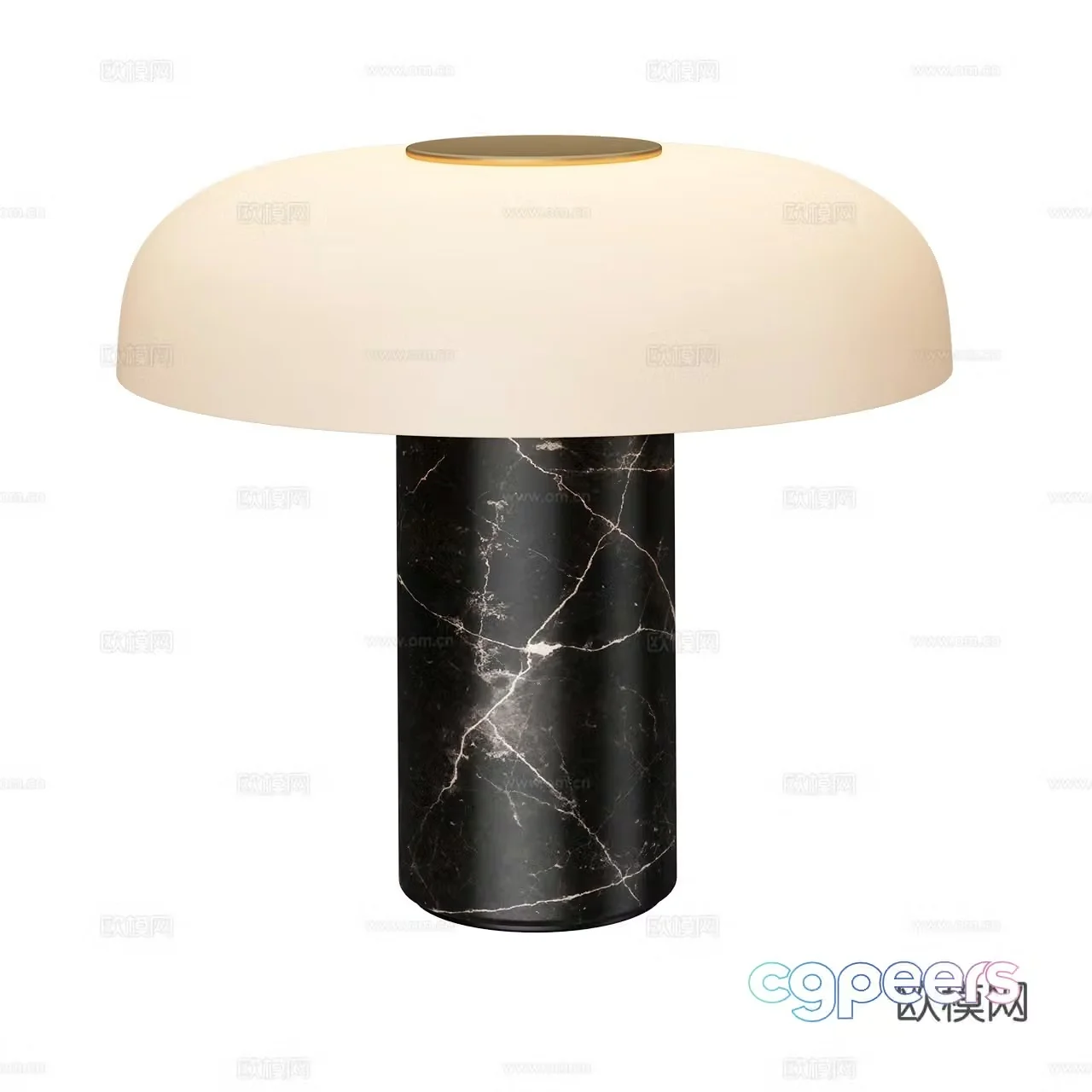 Fontana Arte Minimalist Table Lamp Simple Table Lamp Marble Table Lamp 3D Model