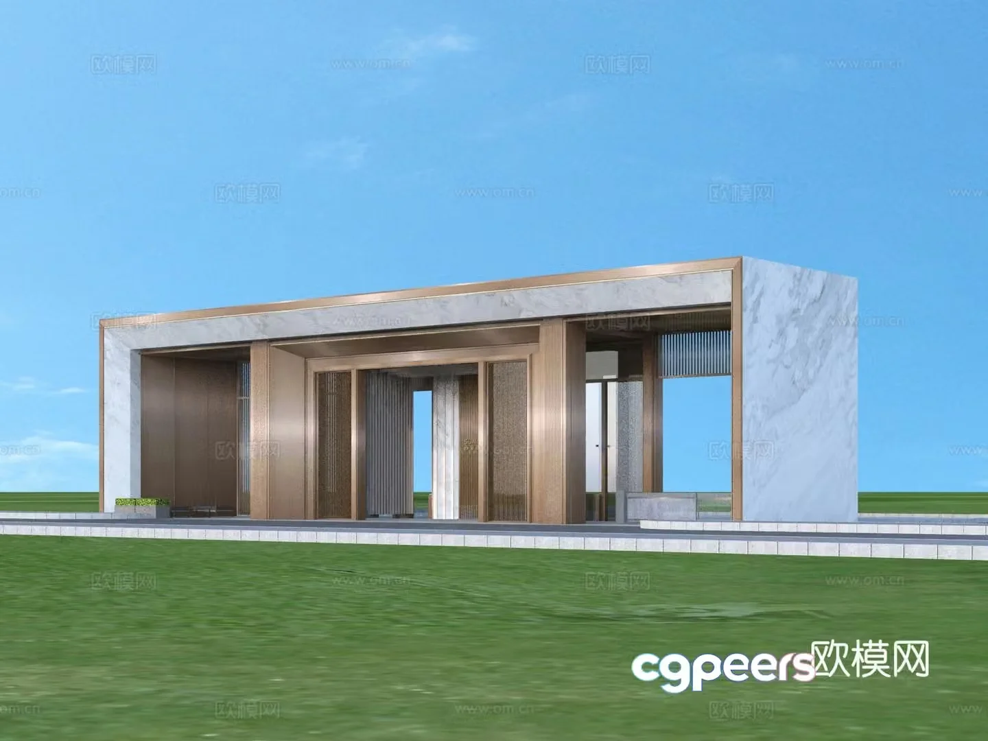 Door Entrance Gate Architecture 3D Model