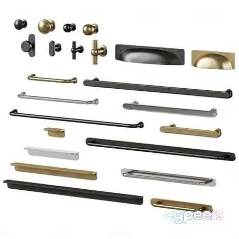 Metal Door Handles 3D Model – 8450 – CORONA Render