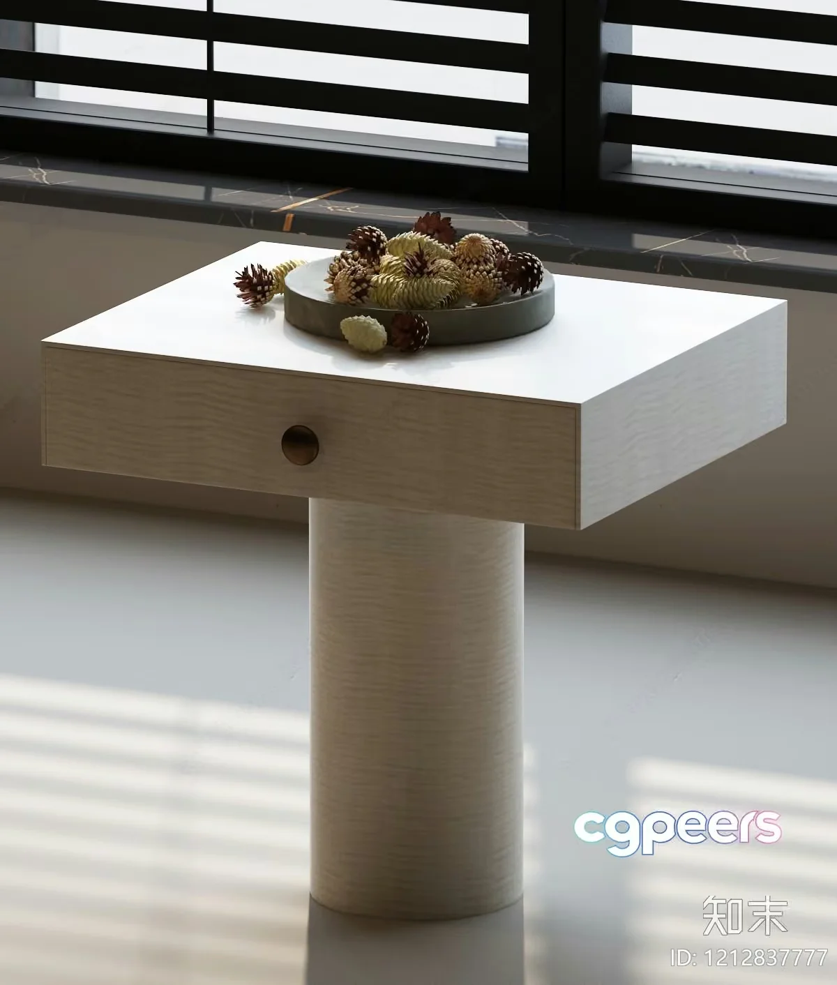 Modern Wooden Side Table 3D Model – 11261 – VRAY Render