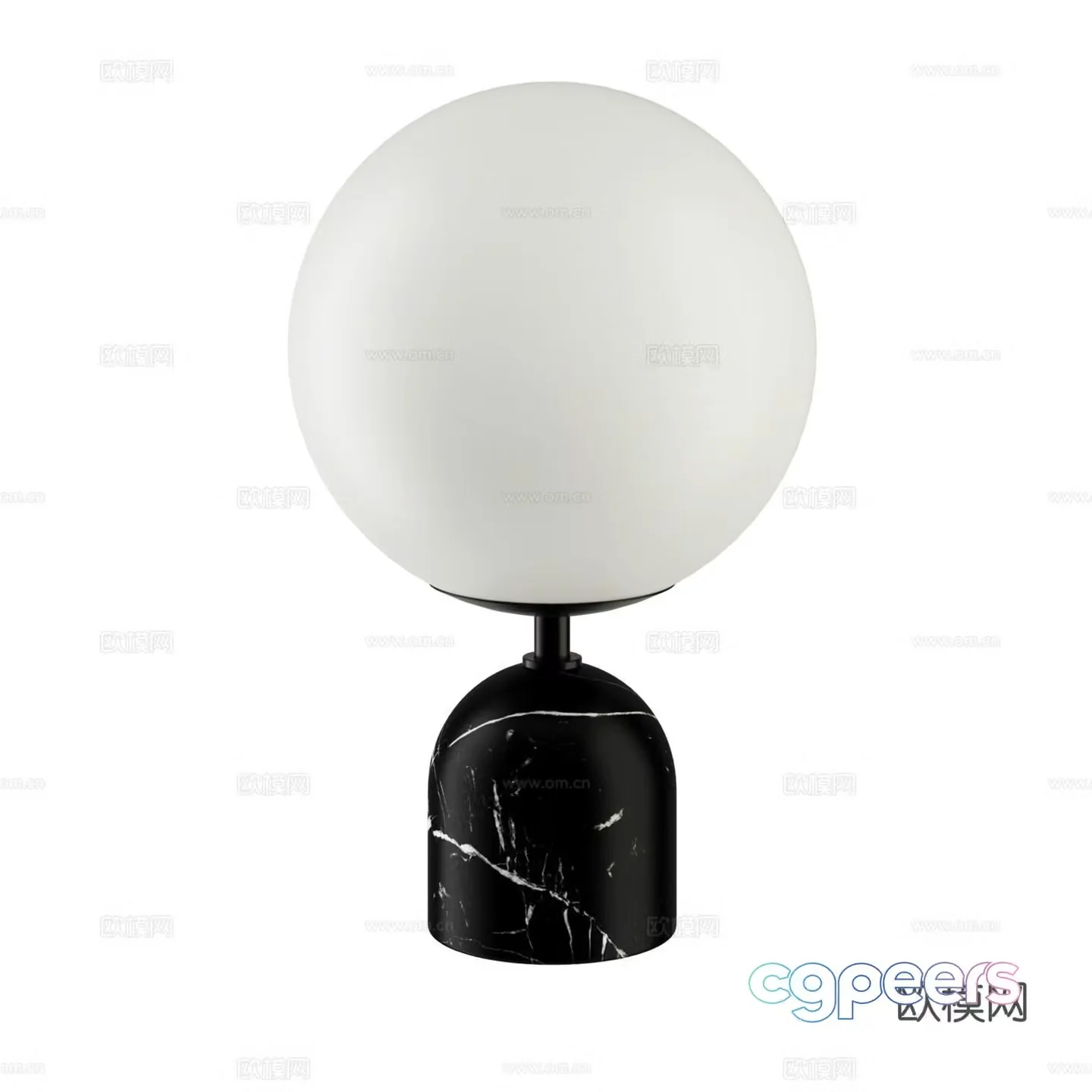 Porada modern desk lamp minimalist desk lamp spherical desk lamp glass desk lamp 3d model
