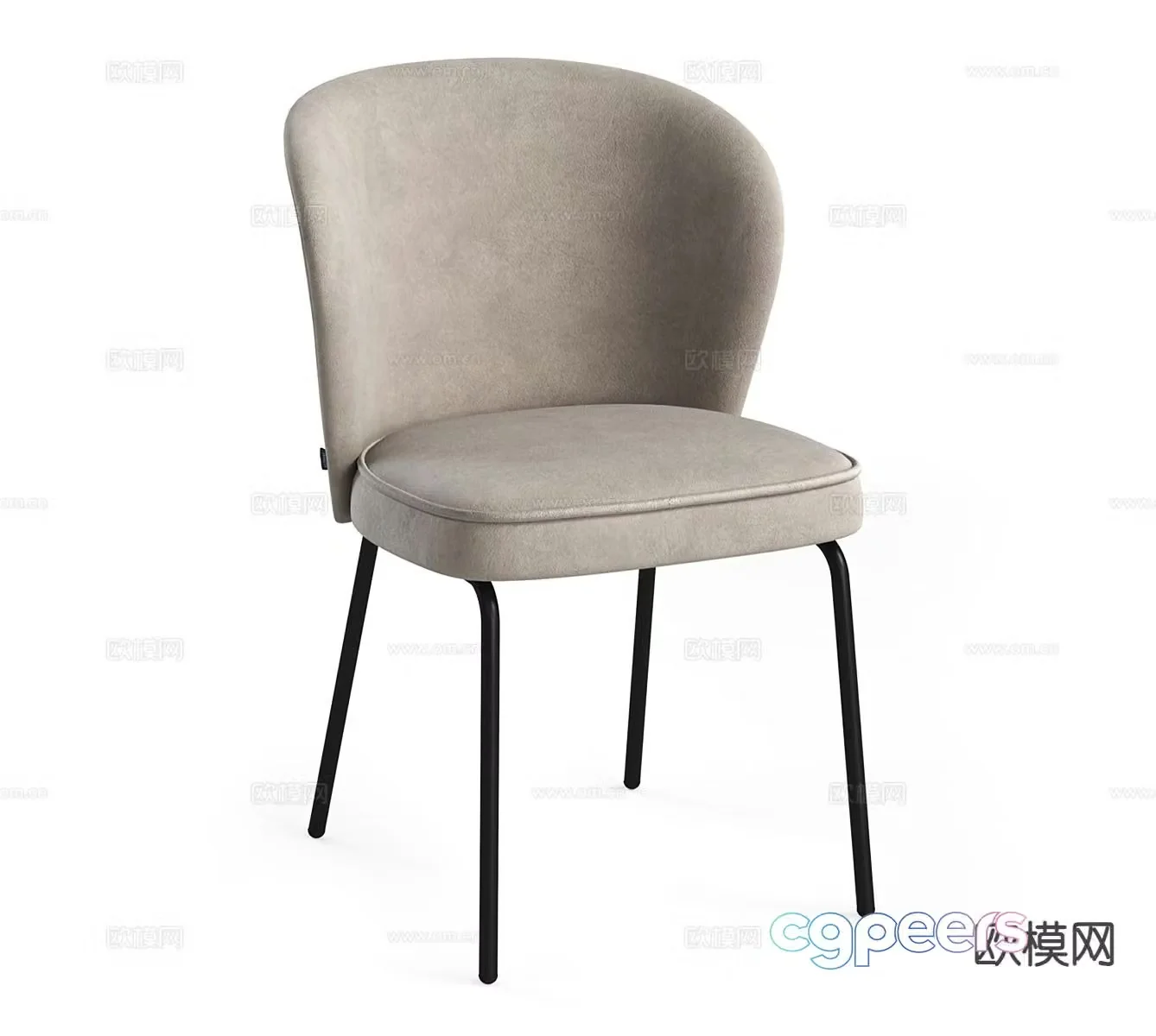 Lavsit chair dining chair 3d model