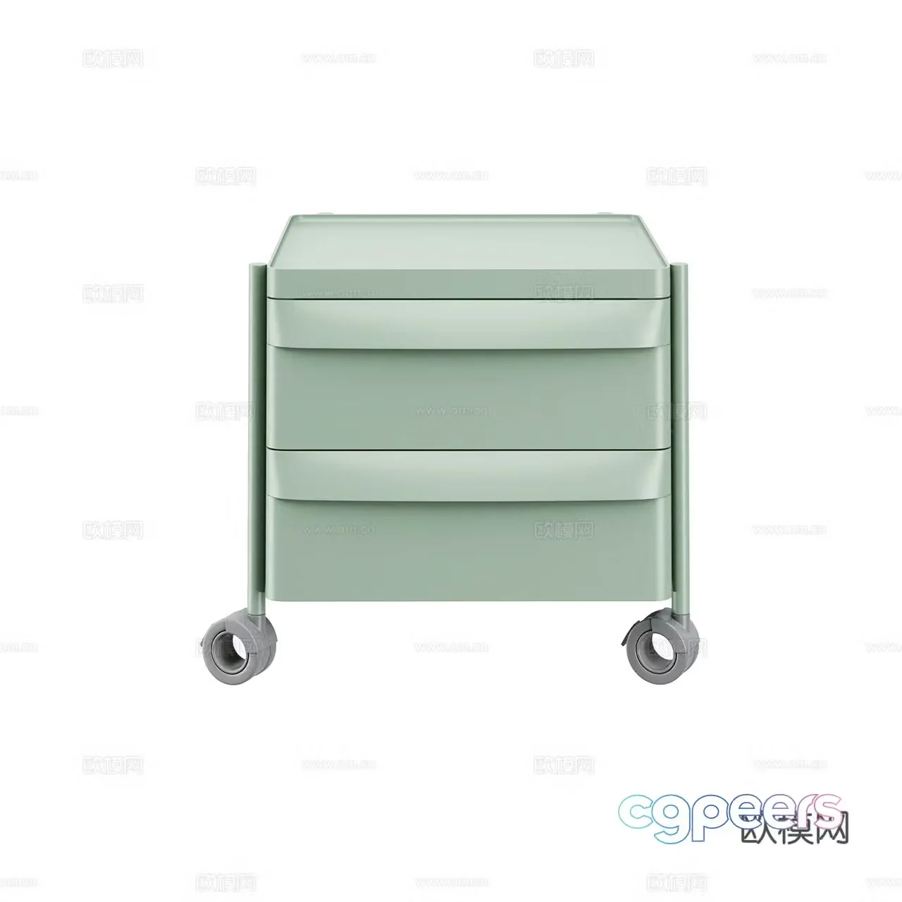 Pedrali Modern Stationery Cabinet Office Cabinet Office Chest of Drawer Storage Cabinet 3D Model