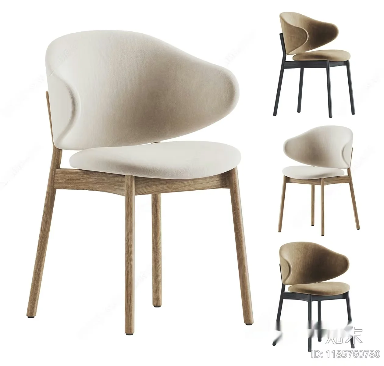 Modern Wood Chair 3D Model – 16289 – VRAY Render