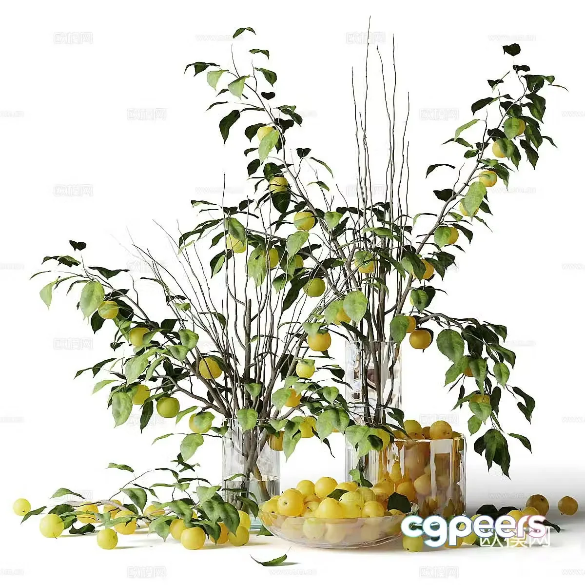 Fruit compote 3d model