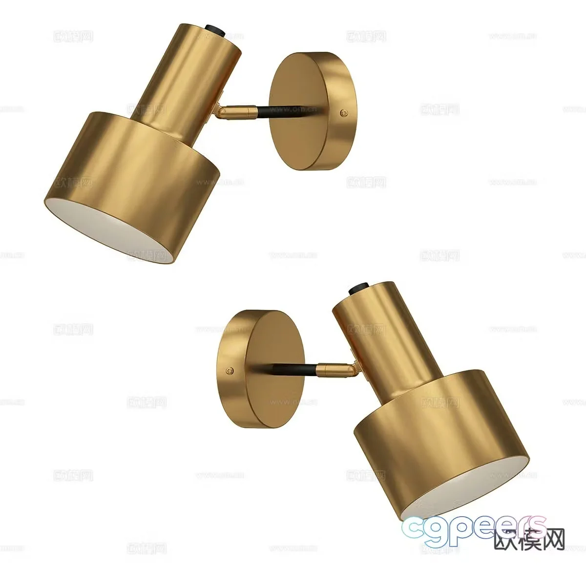 Light luxury wall lamp 3D model