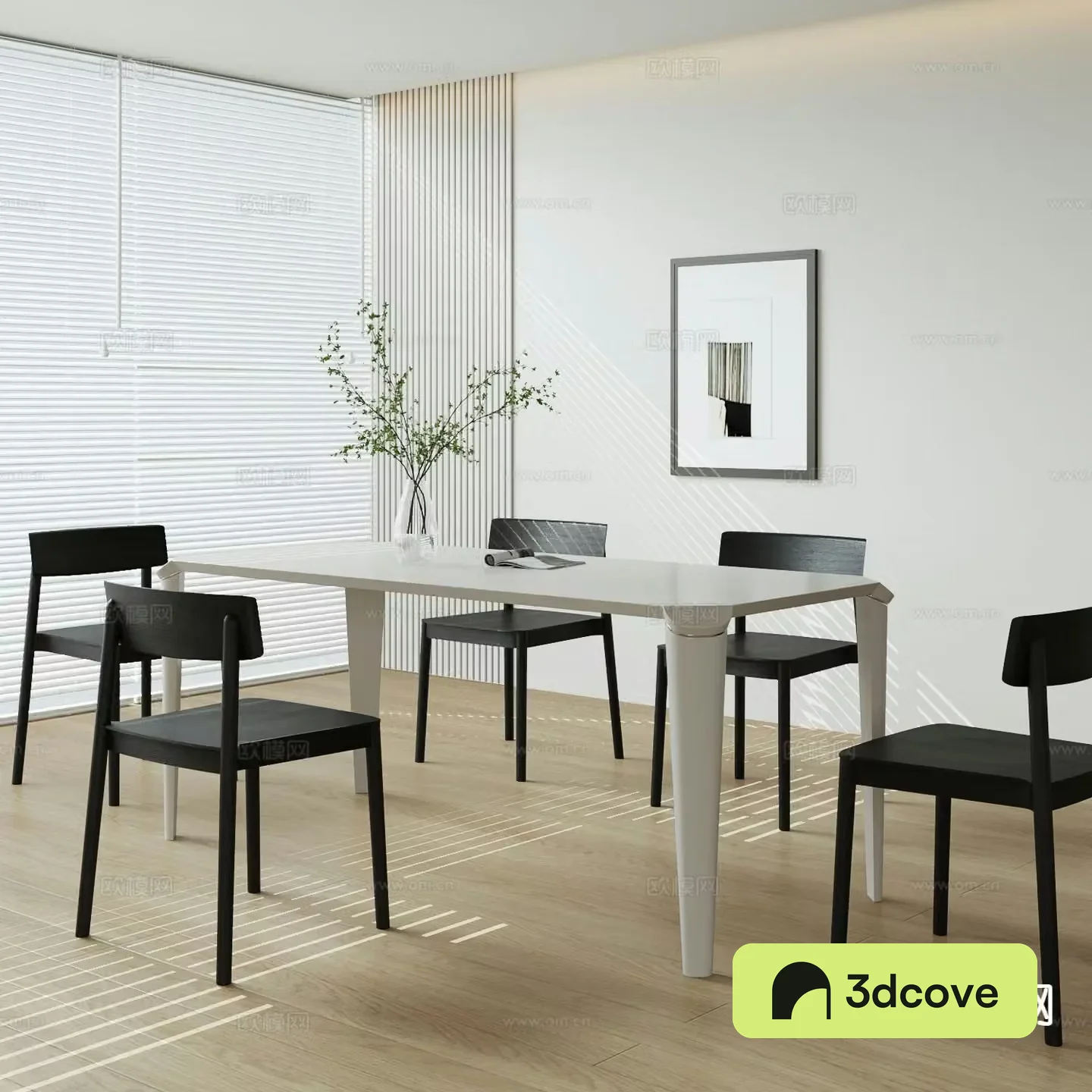 Cream style dining table and chairs