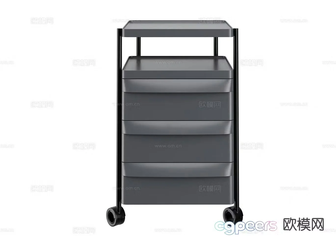 File cabinet locker 3d model