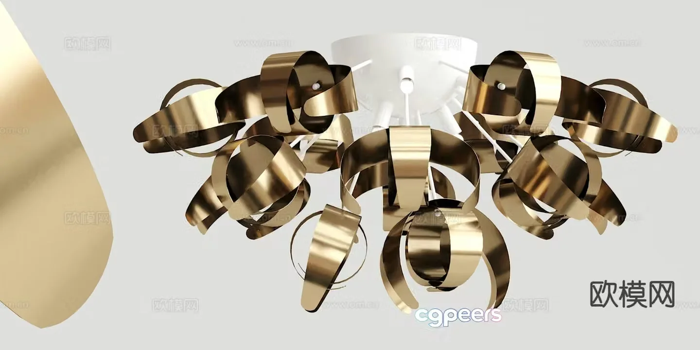 Light luxury ceiling lamp 3D model