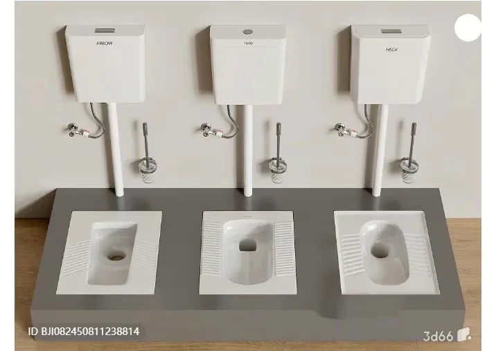 A Bathroom Sink With Three Faucets 3D Model – 2252 – VRAY Render
