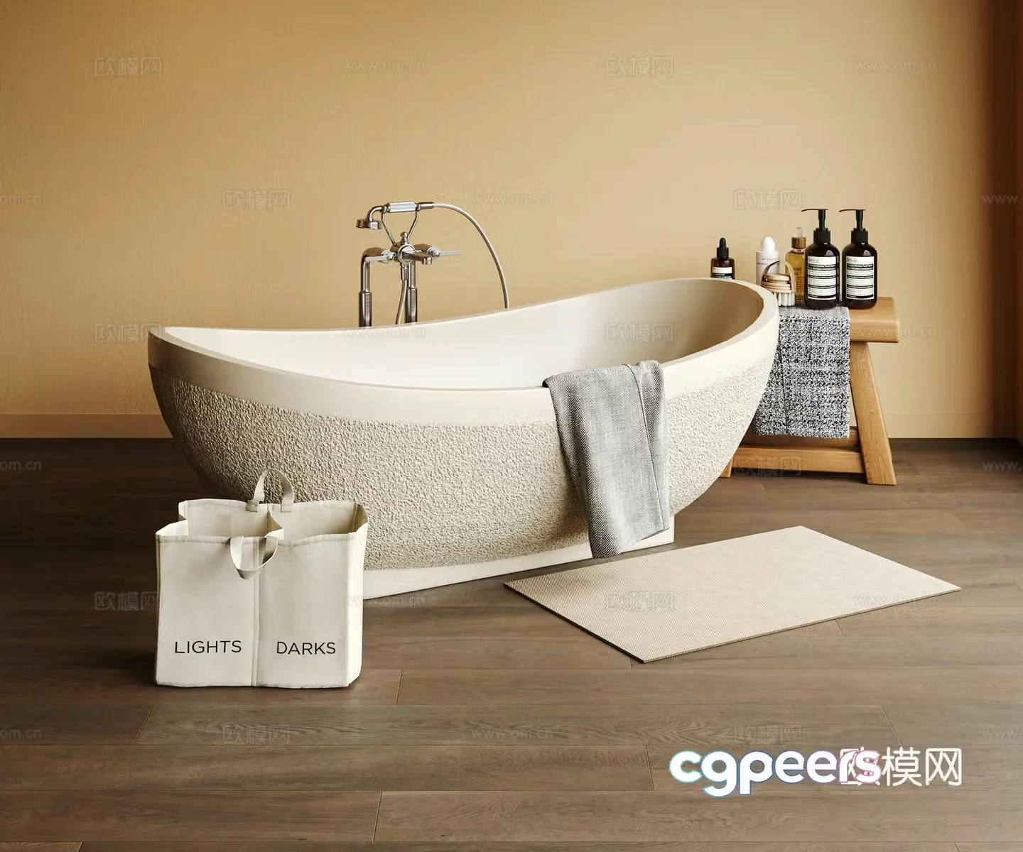 Modern bathtub 3d model