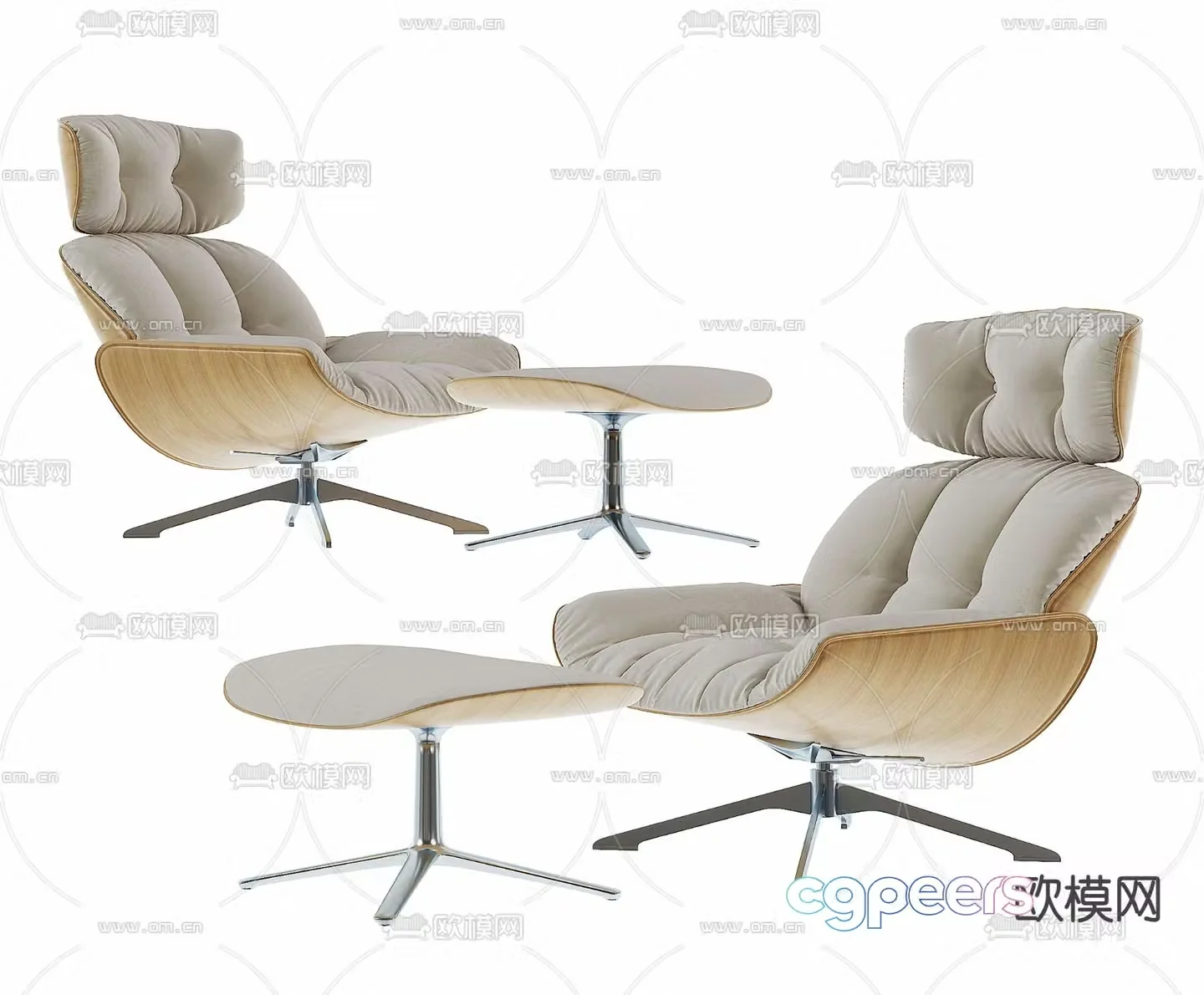 Modern lounge chair 3d model