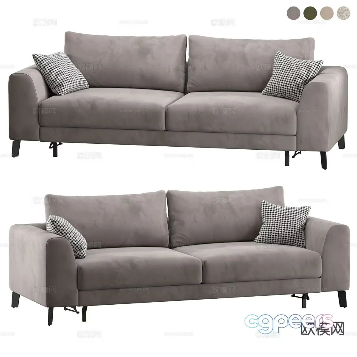 Modern love sofa 3d model