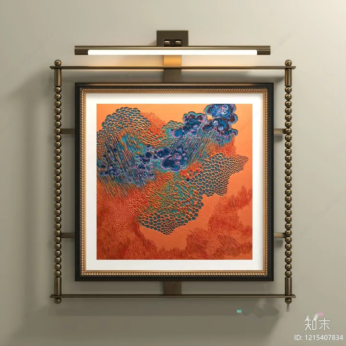 A Framed Picture Of A Coral Reef 3D Model – 14150 – VRAY Render