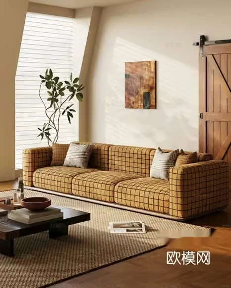 Modern Living Room 3D Model – 6047 – VRAY Render