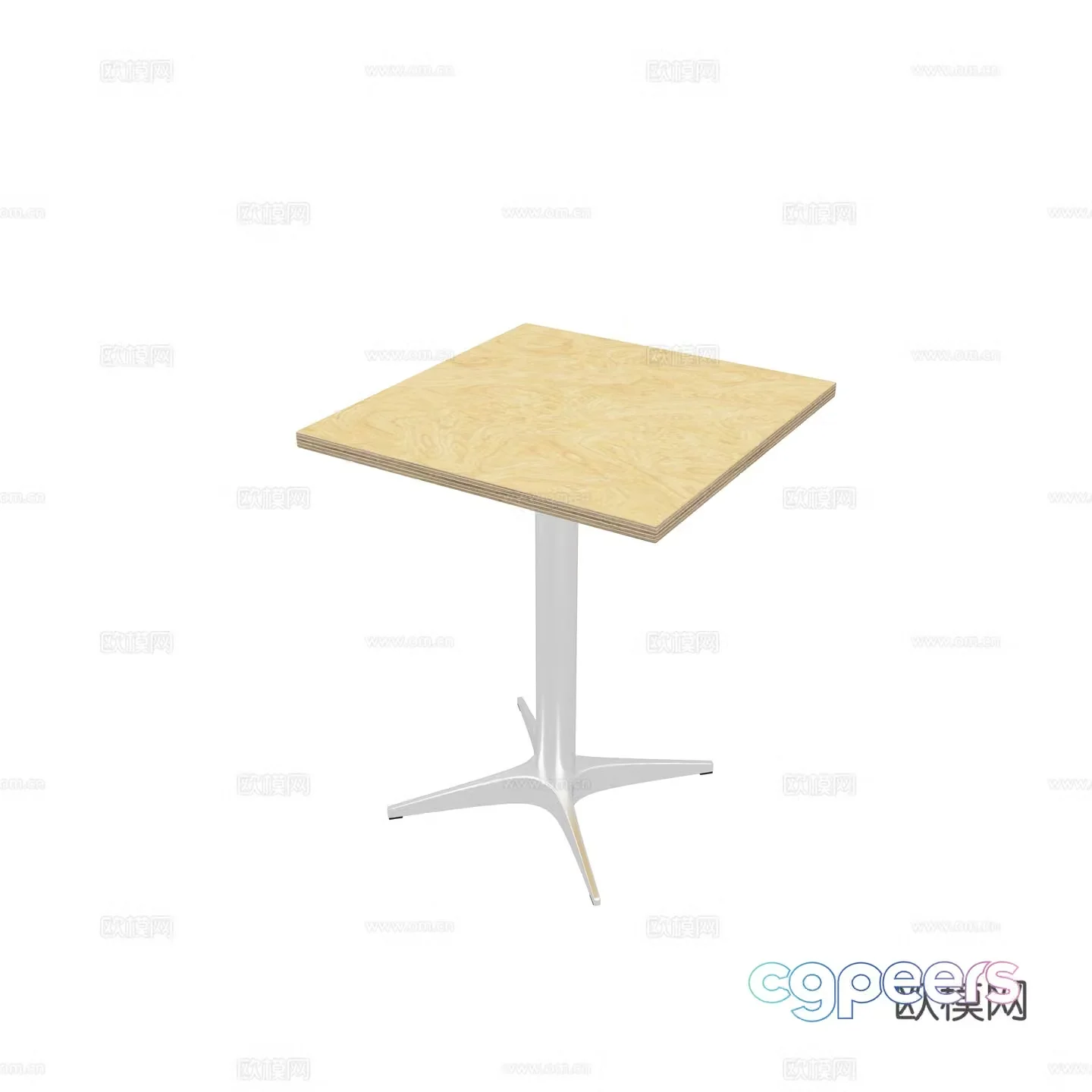 Ocean board square table 3d model