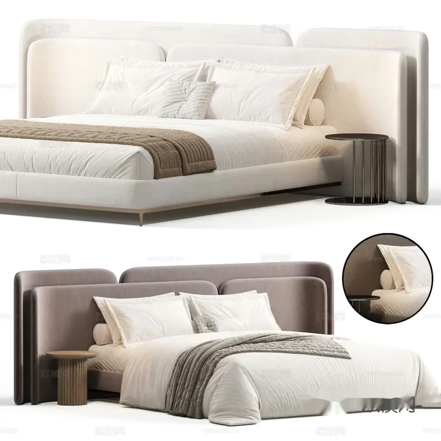 Modern Bedroom Furniture 3D Model – 19532 – VRAY Render