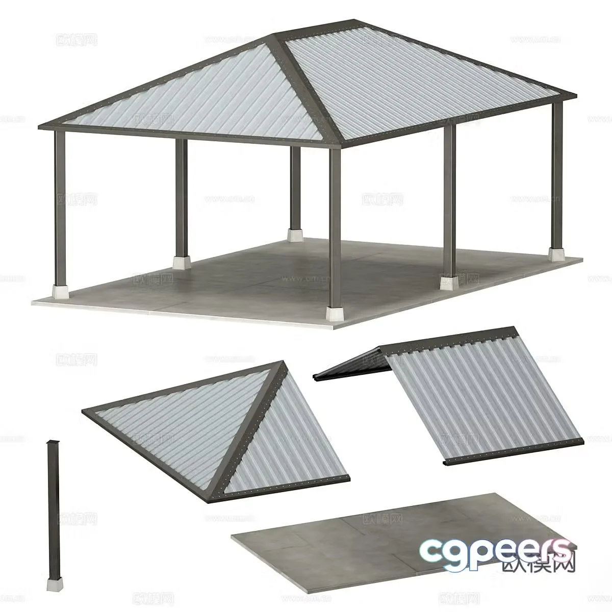 Awning Awning Pavilion 3d model