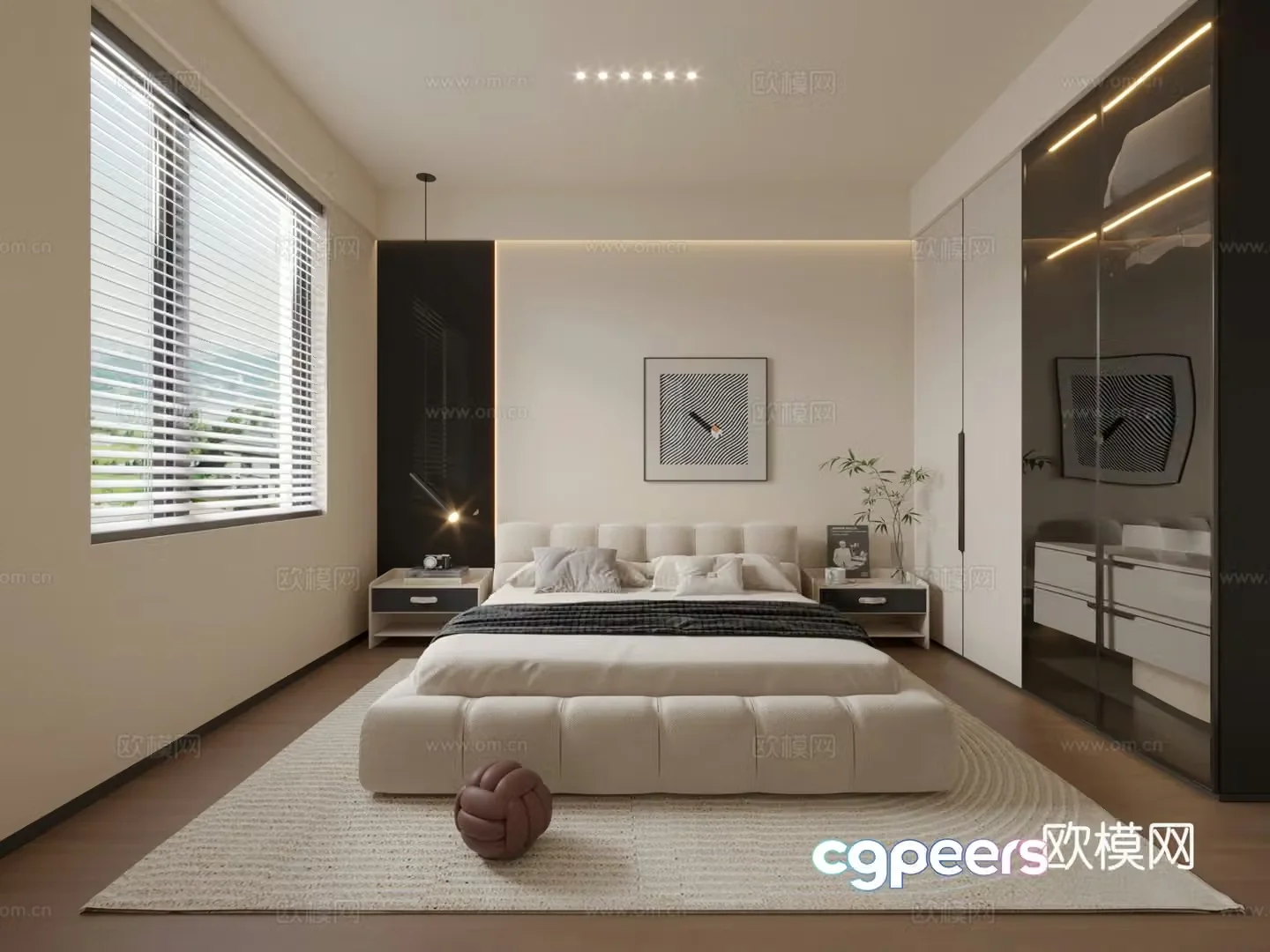 Modern bedroom 3d model