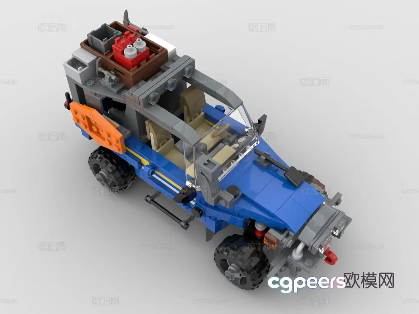 LEGO LEGO toys building blocks off-road vehicle camper 3d model