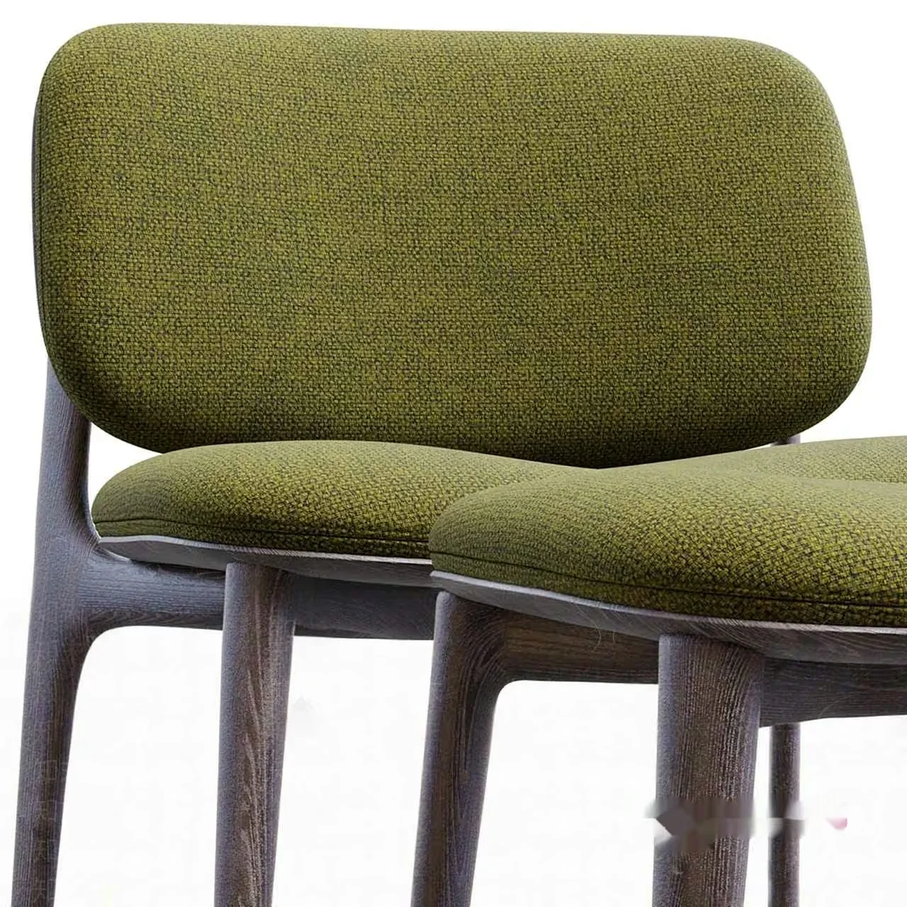 Green Upholstered Chair 3D Model – 23358 – CORONA Render