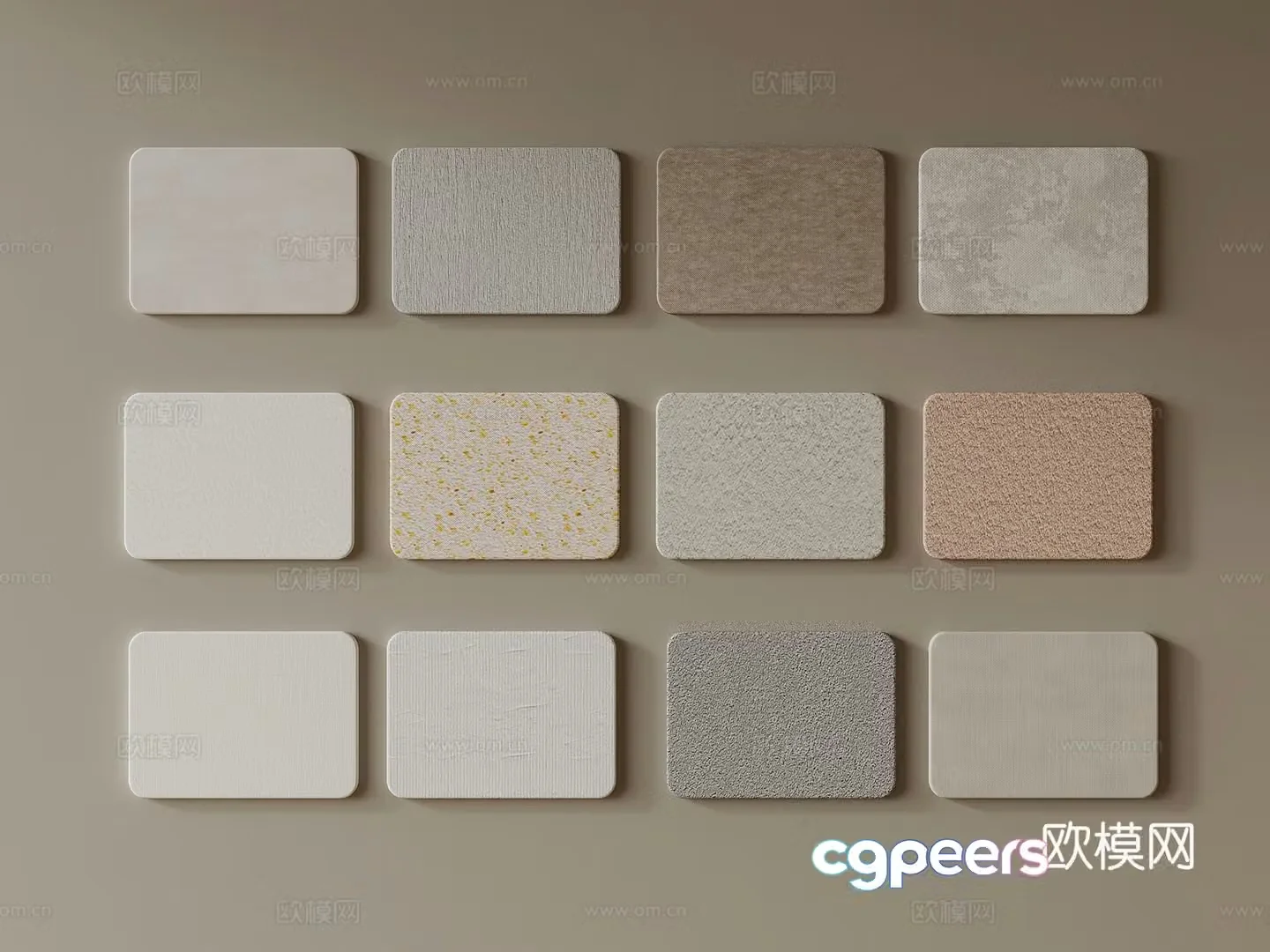 Modern wall panel wall coating wall paint 3d model