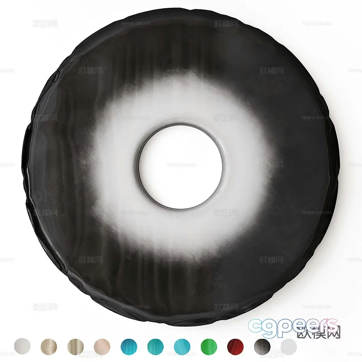 Modern Italian circular decorative mirror 3d model